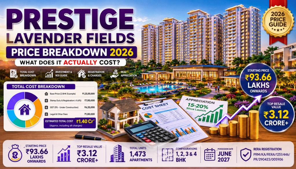 Prestige Lavender Price Breakdown